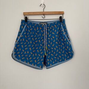 Bonobos Pineapple Print 5” Throwback Swim Trunks M